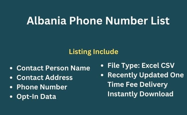 Albania phone number list