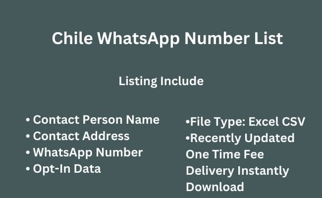 Chile whatsapp number list