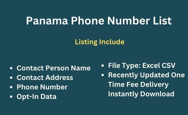 Panama phone number list