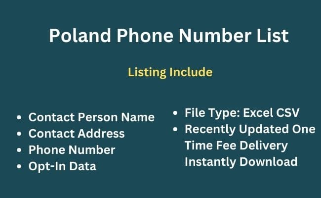 Poland phone number list
