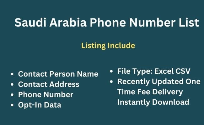 Saudi-Arabia phone number list