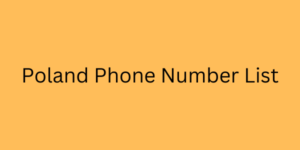 Poland Phone Number List